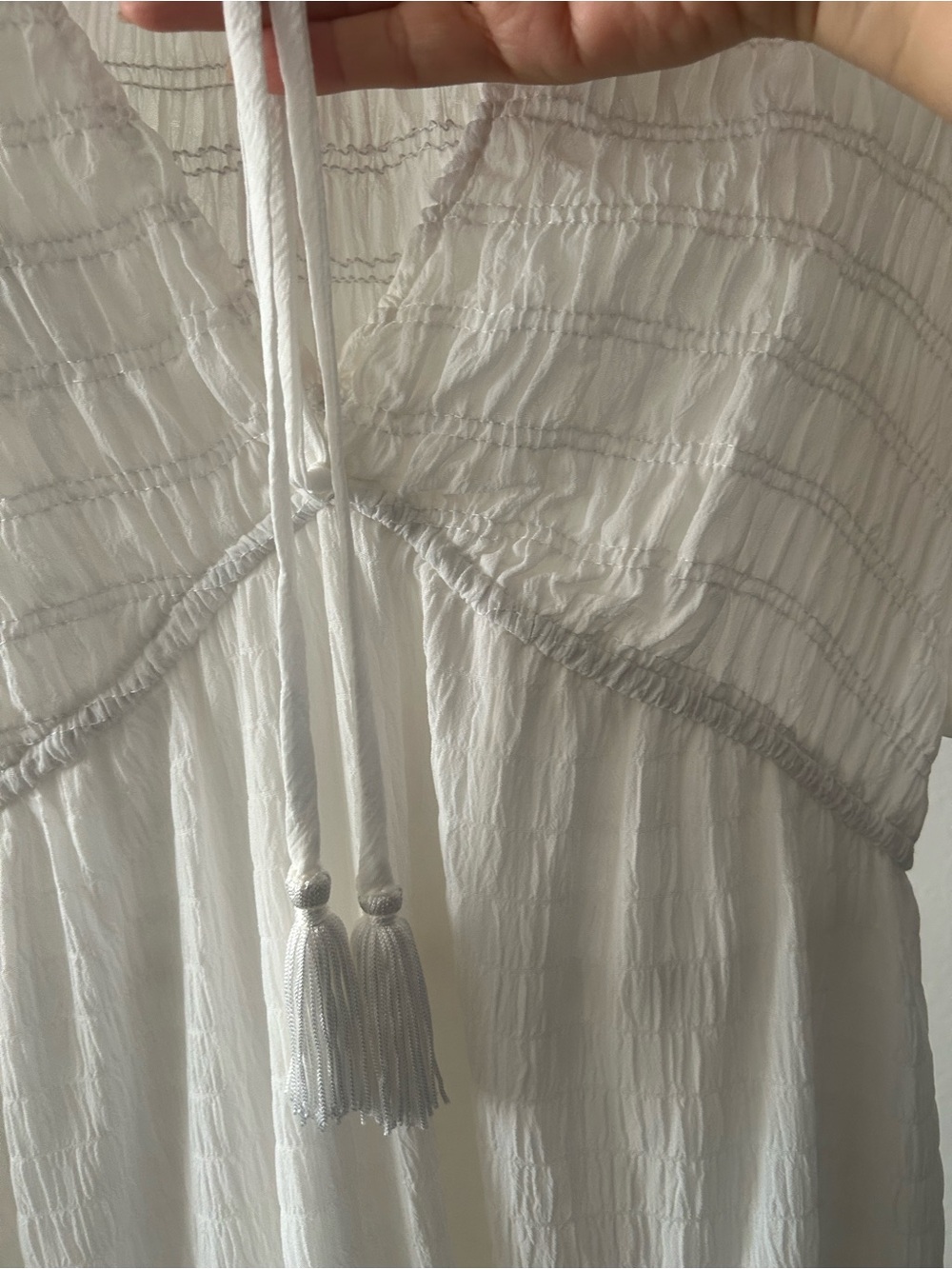 Taylor Dress  White  Maxi Size Small